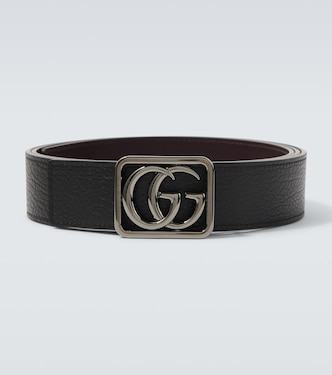 Double G reversible leather belt | Gucci
