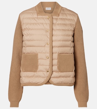 Down-paneled cotton cardigan  | Moncler