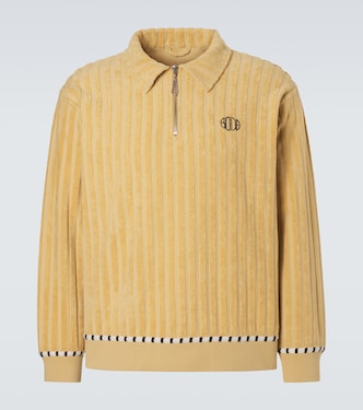 Croquet Ground terry half-zip sweater | Bode