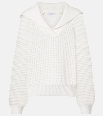 بلوفر من القطن المخلوط | Brunello Cucinelli