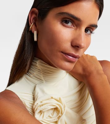Ear cuff convertible Sabrina de oro amarillo de 18 ct con diamantes | Eéra