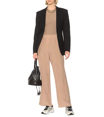 High-Rise Hose mit weitem Bein | Acne Studios