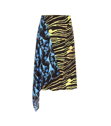 Falda midi estampada | Marine Serre