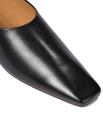 Square Toe leather ballet flats | The Row