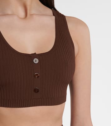 Bralette Henley de punto acanalado | Live The Process