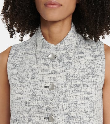 Sleeveless tweed vest | Coperni