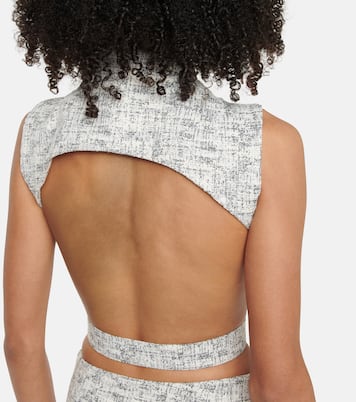 Sleeveless tweed vest | Coperni