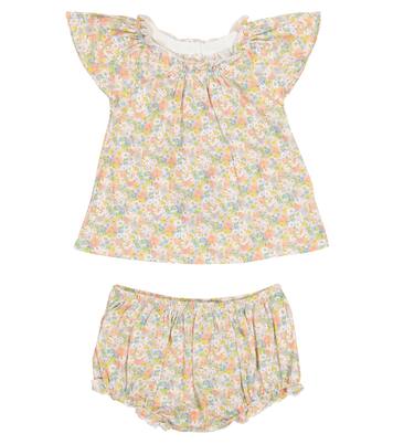 Baby Liberty floral cotton top and bloomers set | Bonpoint