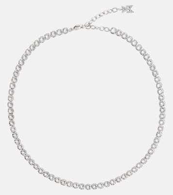 Collana Tennis in argento con cristalli | Amina Muaddi