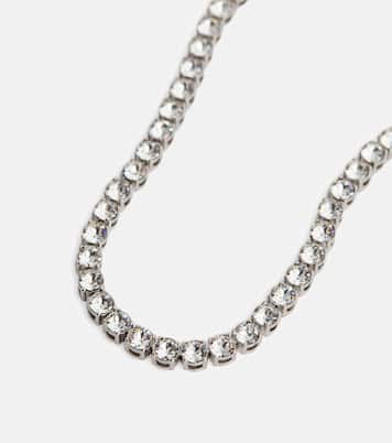 Collana Tennis in argento con cristalli | Amina Muaddi