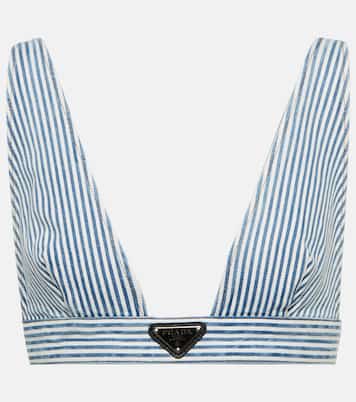 Bralette aus Denim | Prada