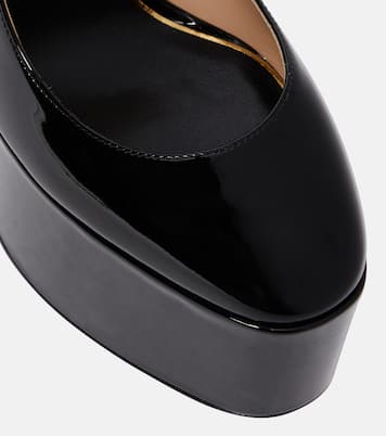Escarpins Tan-Go 155 à plateau en cuir verni | Valentino Garavani
