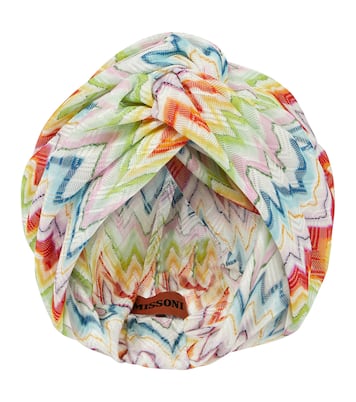 Fascia per capelli in cotone con stampa | Missoni Mare