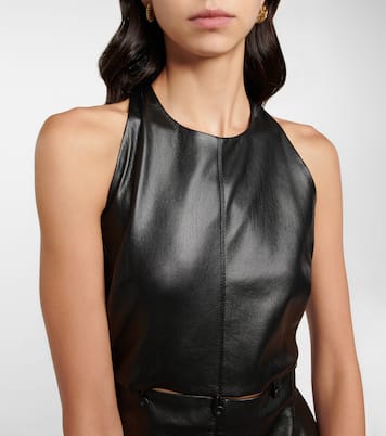 Layan faux leather minidress | Nanushka