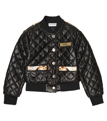 Giacca trapuntata in similpelle | Moschino Kids