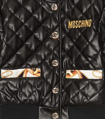 Giacca trapuntata in similpelle | Moschino Kids