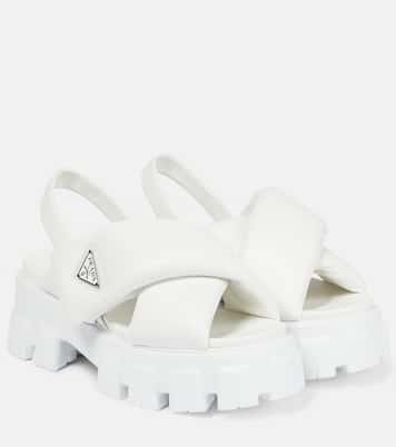 Sandali con plateau Monolith in pelle | Prada