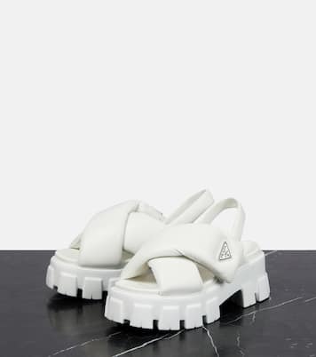 Sandali con plateau Monolith in pelle | Prada