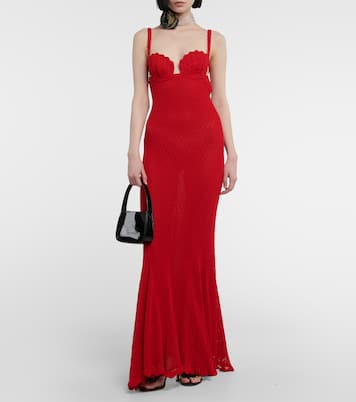 Abito lungo in crochet | Blumarine