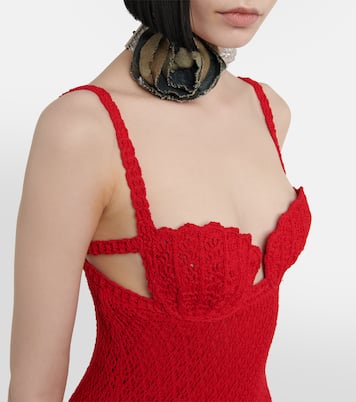 Abito lungo in crochet | Blumarine