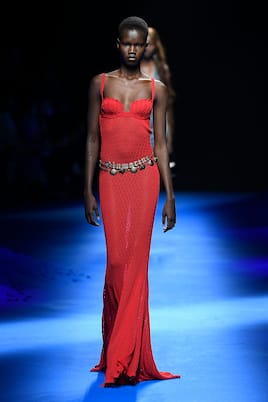 Abito lungo in crochet | Blumarine
