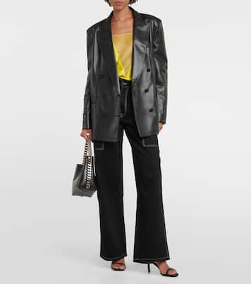 Blazer doppiopetto in similpelle | Stella McCartney