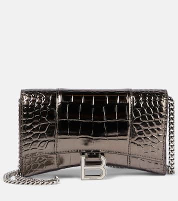 Clutch portafoglio Hourglass in pelle | Balenciaga