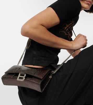 Clutch portafoglio Hourglass in pelle | Balenciaga
