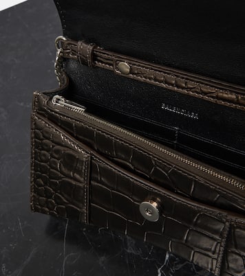 Clutch portafoglio Hourglass in pelle | Balenciaga