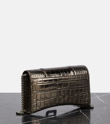 Clutch portafoglio Hourglass in pelle | Balenciaga