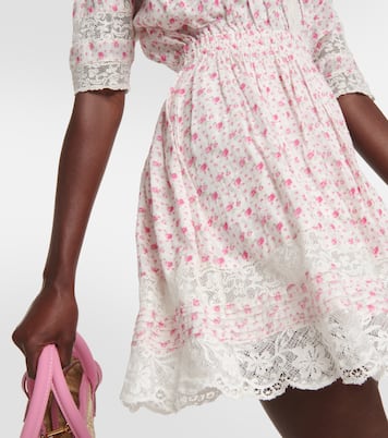 Vestido corto Newton de algodón | LoveShackFancy