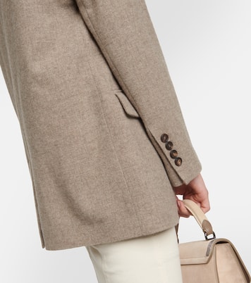 Single-breasted yak wool blazer | Brunello Cucinelli