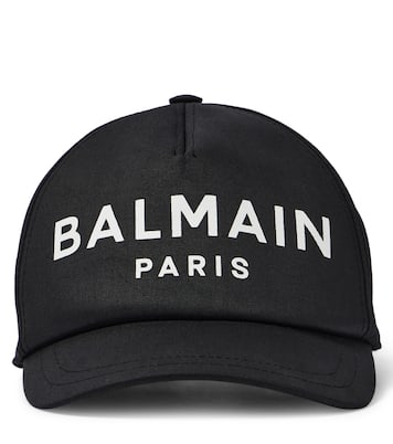 Logo cotton baseball cap | Balmain Kids