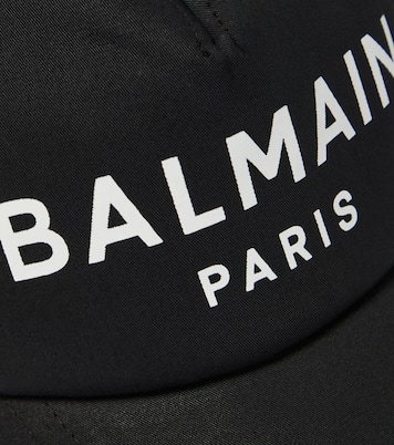 Logo cotton baseball cap | Balmain Kids