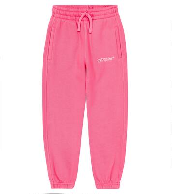 Logo cotton jersey sweatpants | Off-White Kids
