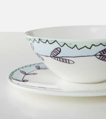 x Marni Blossom Milk set of 2 teacups and saucers | Serax