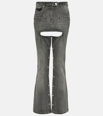 Button-down straight jeans | Courrèges