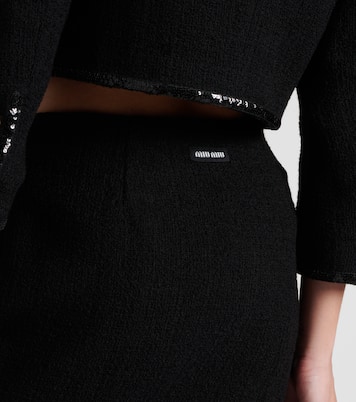 Wool-blend miniskirt | Miu Miu