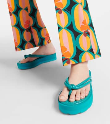 Plateausandalen aus Leder | Gianvito Rossi