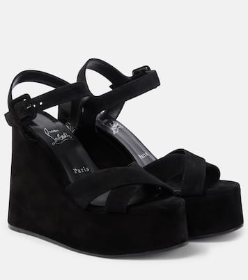 Wedge-Sandalen Supramariza 130 aus Samt | Christian Louboutin