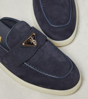 Slippers Saint Tropez en daim | Prada