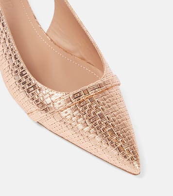 Jama embossed leather slingback flats | Malone Souliers
