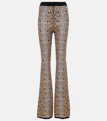 Snake-print flared pants | Balmain