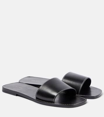 Link leather slides | The Row