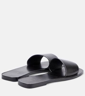 Link leather slides | The Row
