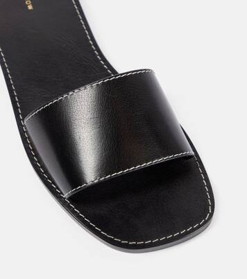 Link leather slides | The Row