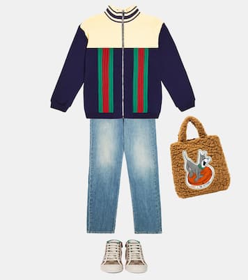 Jeans rectos con tribanda Web | Gucci Kids