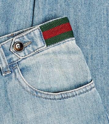Jeans rectos con tribanda Web | Gucci Kids