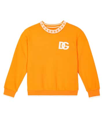 Sudadera de jersey de algodón con DG  | Dolce&Gabbana Kids