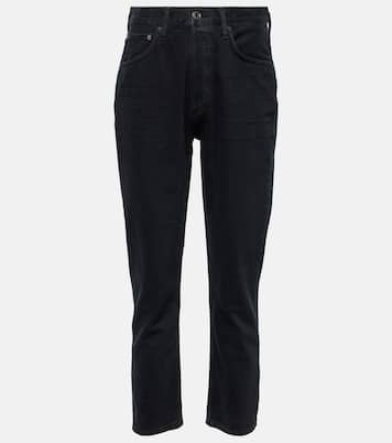 Jeans slim Riley Crop a vita alta | Agolde